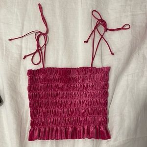 Cotton candy LA pink top